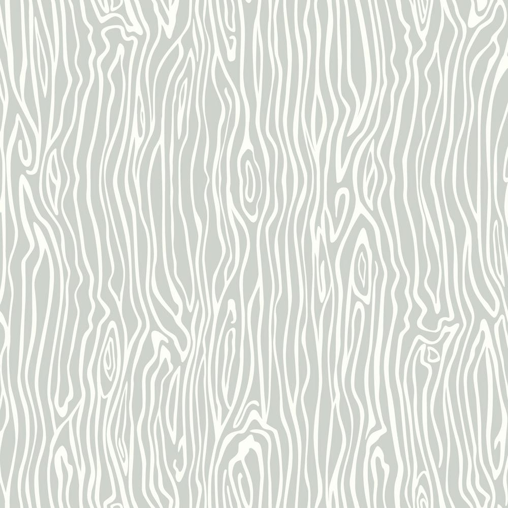 Shop Wood Grain Peel & Stick Wallpaper in Grey | Burke Decor