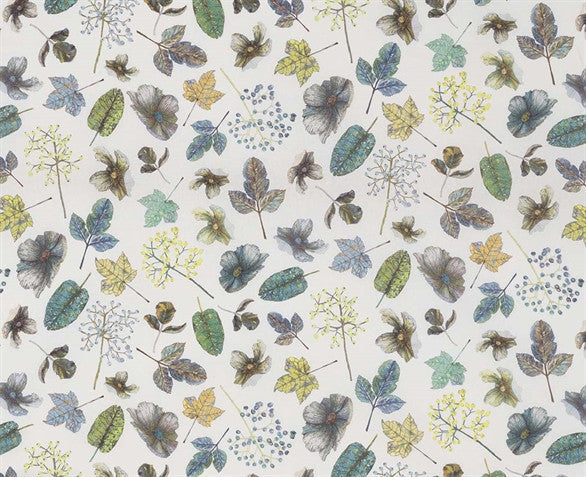 media image for Woodland Fabric in Forest and Mint from the Enchanted Gardens Collection by Osborne & Little 256