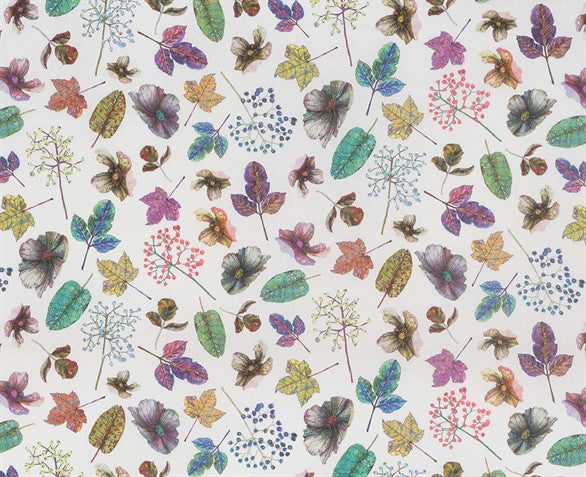 media image for Woodland Fabric in Purples and Green from the Enchanted Gardens Collection by Osborne & Little 222