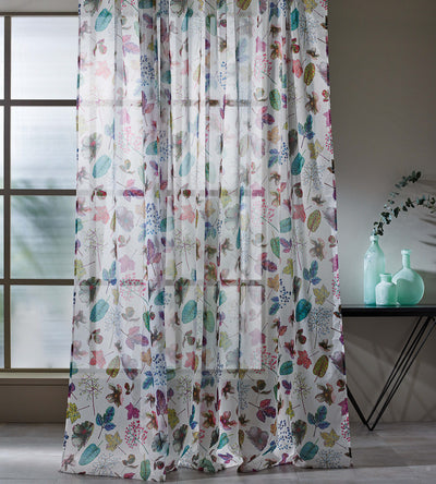 product image for Woodland Sheer Fabric in Purples from the Enchanted Gardens Collection by Osborne & Little 86