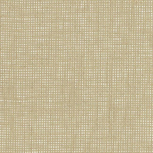 media image for Woven Crosshatch Wallpaper in Beige and Silver from the Grasscloth II Collection by York Wallcoverings 247