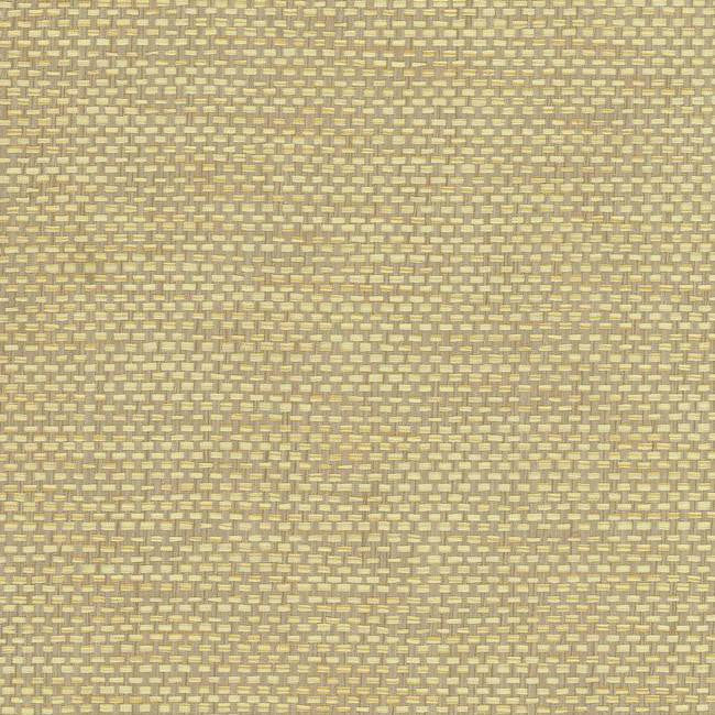 media image for sample woven crosshatch wallpaper in cream and grey from the grasscloth ii collection by york wallcoverings 1 224
