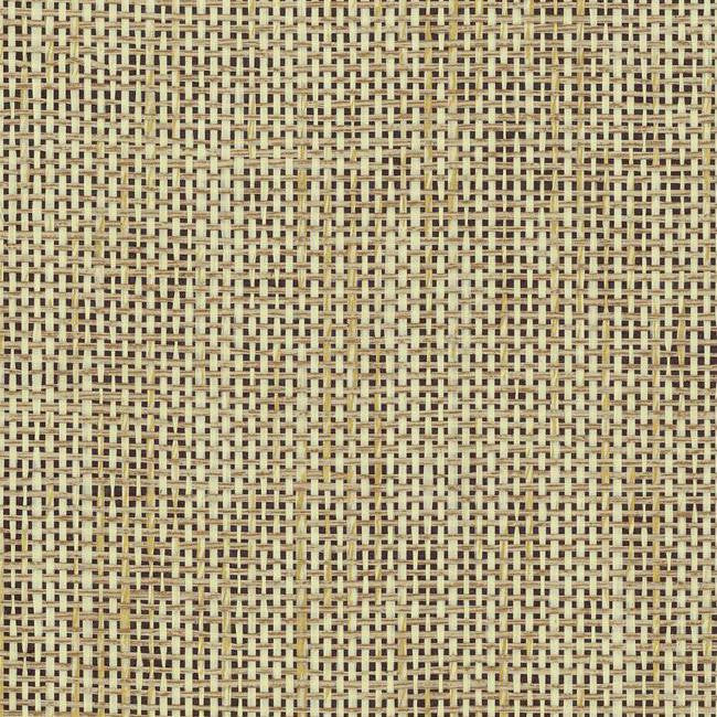 media image for Woven Crosshatch Wallpaper in Tan and Black from the Grasscloth II Collection by York Wallcoverings 271