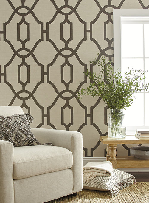 media image for Woven Trellis Wallpaper from Magnolia Home Vol. 2 by Joanna Gaines 298