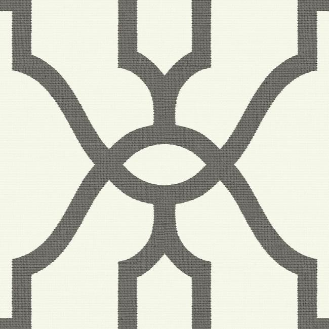 media image for Woven Trellis Wallpaper in Charcoal from Magnolia Home Vol. 2 by Joanna Gaines 226