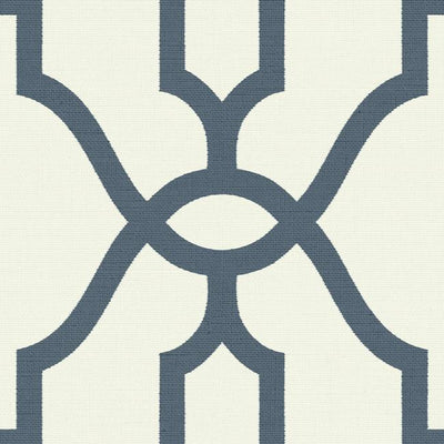 product image for Woven Trellis Wallpaper in Federal Blue on White from Magnolia Home Vol. 2 by Joanna Gaines 51