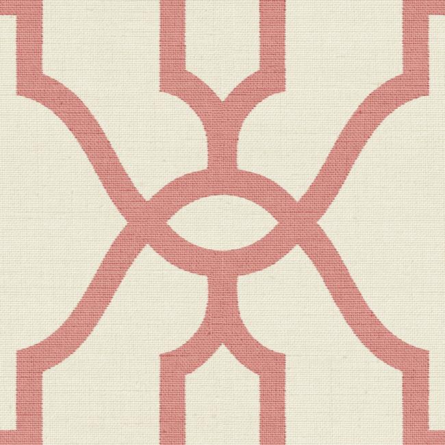 media image for Woven Trellis Wallpaper in Pompian Red from Magnolia Home Vol. 2 by Joanna Gaines 218