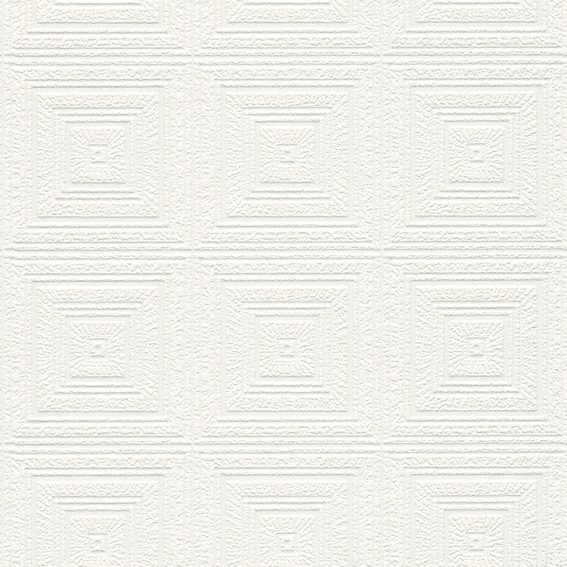 Wright White Tin Paintable Wallpaper