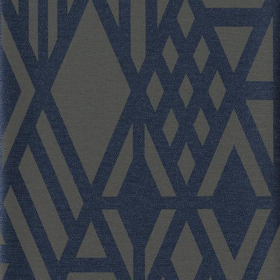 product image of sample wrought iron wallpaper in blue from the moderne collection by stacy garcia for york wallcoverings 1 538