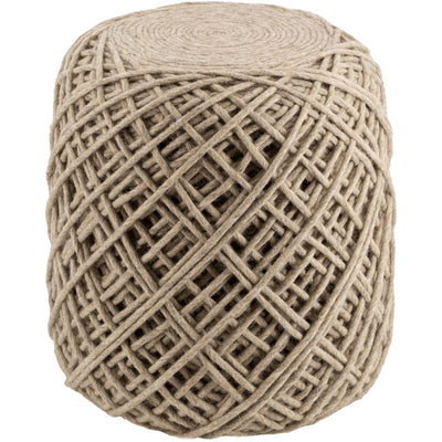 product image of Xena XAPF-002 Hand Woven Pouf in Wheat by Surya 573