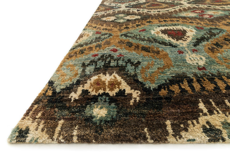 media image for Xavier Hand Knotted Taupe/Aqua Rug 2 262