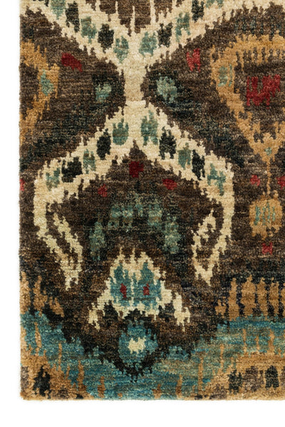 product image for Xavier Hand Knotted Taupe/Aqua Rug 3 75