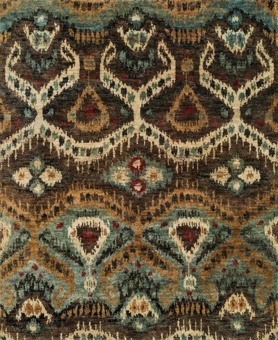 product image for Xavier Hand Knotted Taupe/Aqua Rug 1 75