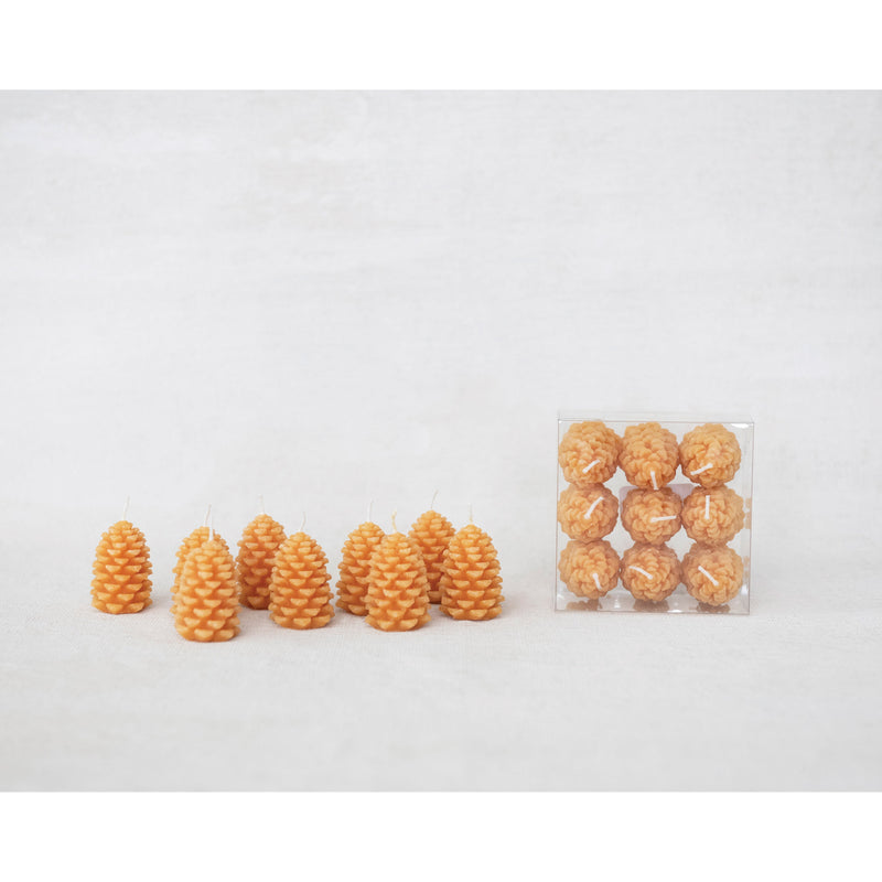media image for Pinecone Shaped Tealights - Set of 9 24