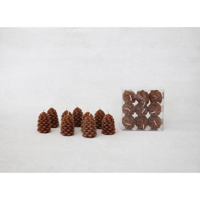product image for Pinecone Shaped Tealights - Set of 9 64