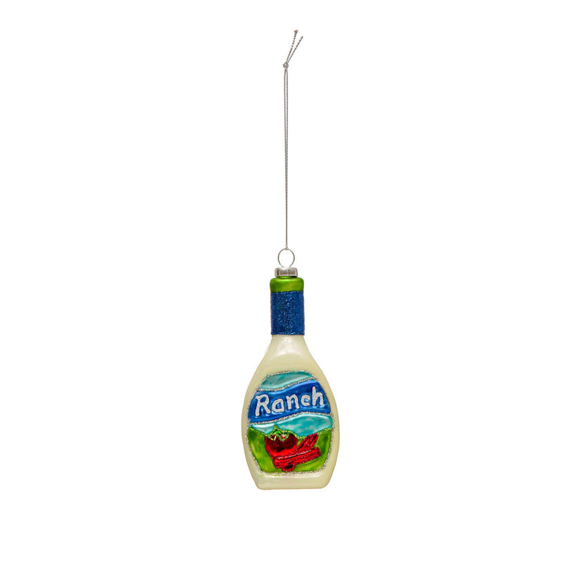media image for Hand-Painted Ranch Dressing Bottle Ornament 218
