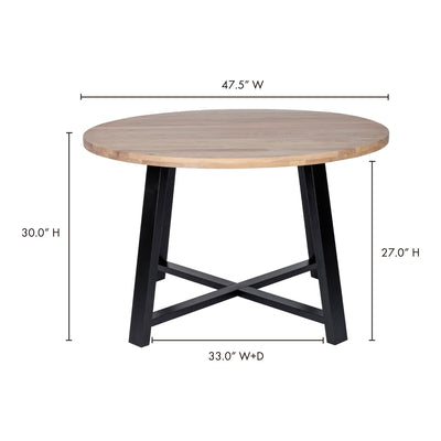 product image for Mila Round Dining Table 7 60