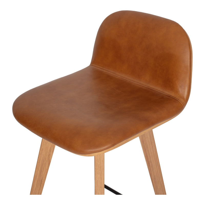 media image for Napoli Leather Counter Stool Tan 5 239