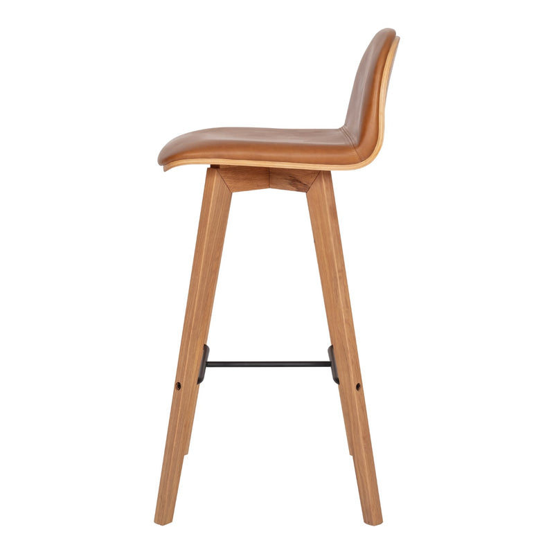 media image for Napoli Leather Barstool Tan 2 247