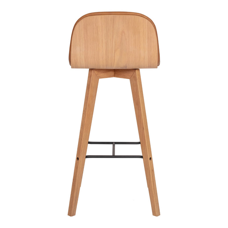 media image for Napoli Leather Barstool Tan 3 280