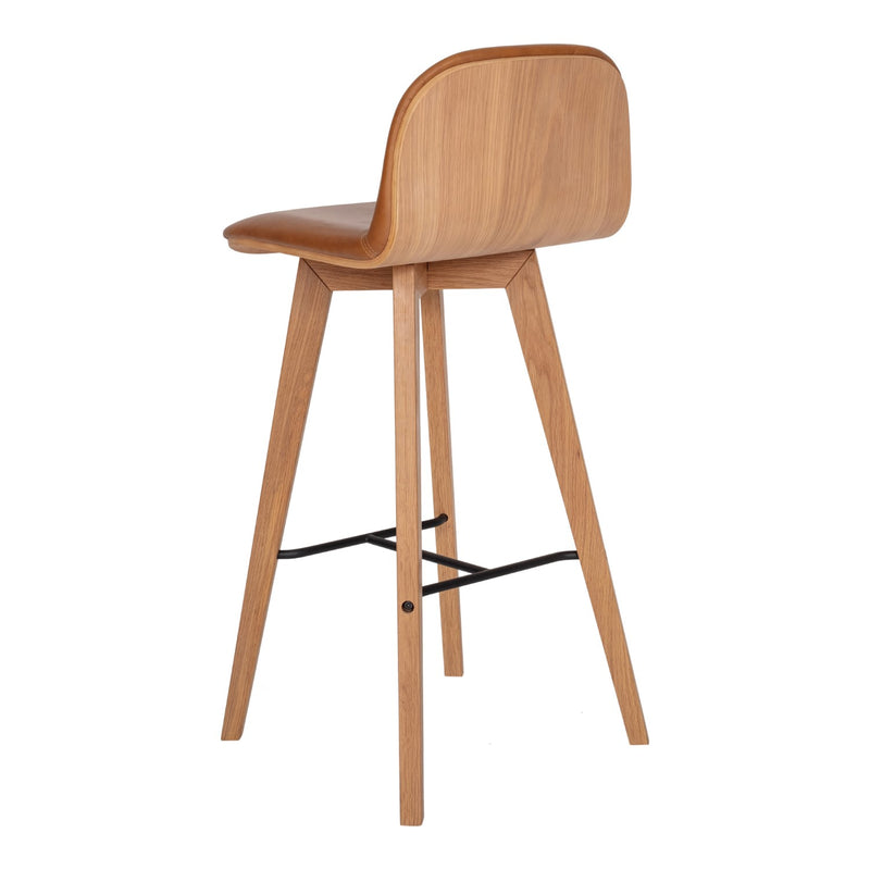 media image for Napoli Leather Barstool Tan 4 296