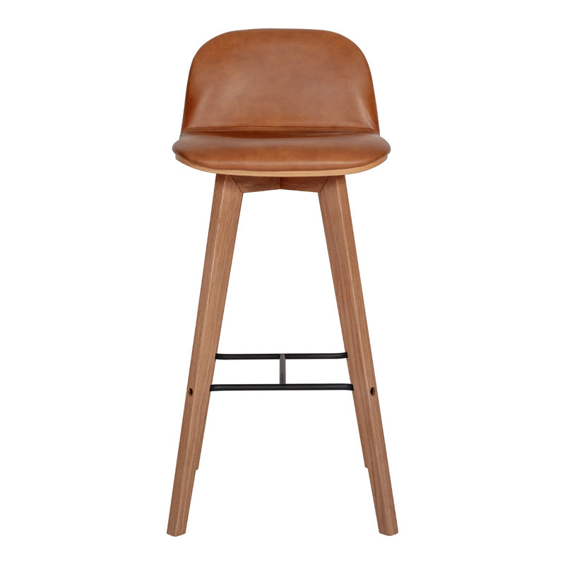 media image for Napoli Leather Barstool Tan 1 256