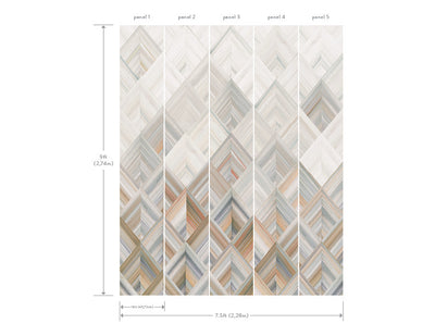 product image for Diamond Parquet Mural in Orange/Beige from the Murals Resource Library Vol. 2 by York Wallcoverings 41