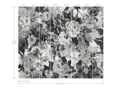 product image for Pop Floral Mural in Neutral Multi from the Murals Resource Library Vol. 2 by York Wallcoverings 11