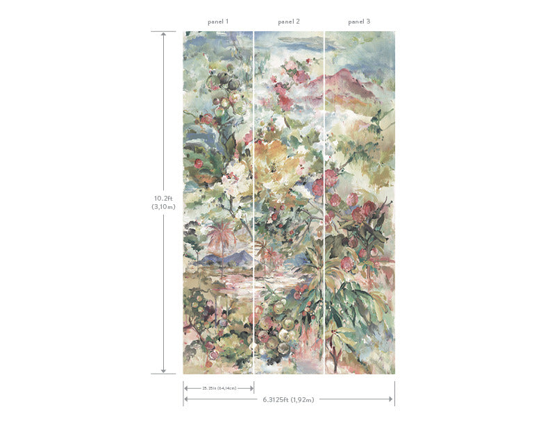 media image for Capri Mural in Pastel Multi from the Murals Resource Library Vol. 2 by York Wallcoverings 262