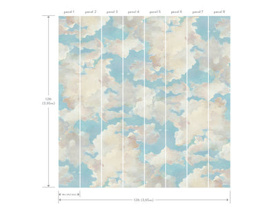 product image for Cloud Over Mural in Light Blue from the Murals Resource Library Vol. 2 by York Wallcoverings 5