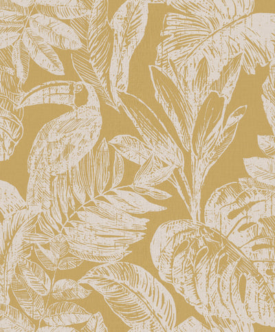 product image of sample yellow inverse jungle wallpaper by walls republic 1 543