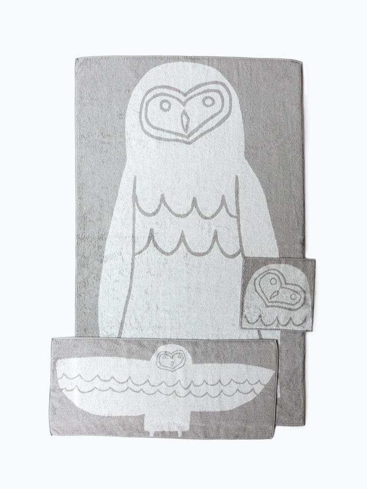 media image for animal towel owl in various sizes 1 240