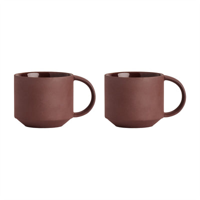 product image for yuka mug set of 2 in dark terracotta 1 15