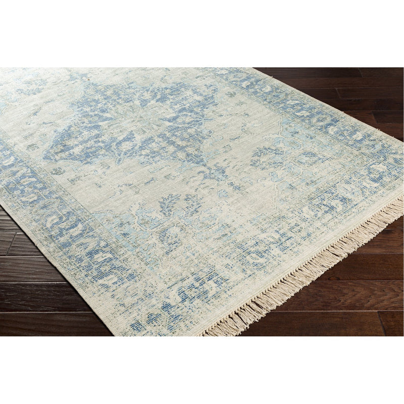 media image for Zainab ZAI-2300 Hand Woven Rug in White & Sky Blue by Surya 260