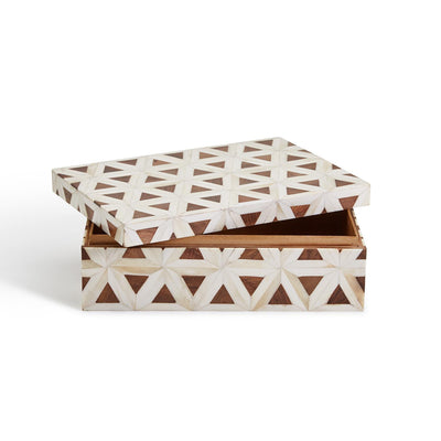 product image for iniala triangle patterned bone covered box 2 45