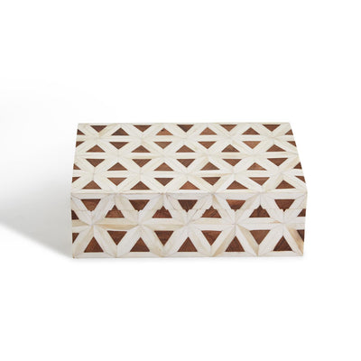 product image for iniala triangle patterned bone covered box 1 25