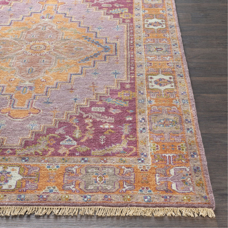 media image for Zeus ZEU-7820 Hand Knotted Rug in Eggplant & Clay by Surya 269