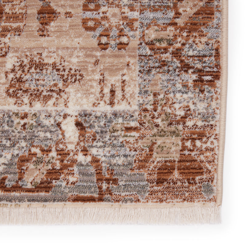 media image for Luana Oriental Rug in Beige & Rust 299
