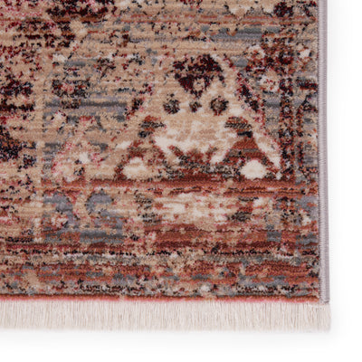 product image for Kyda Medallion Rug in Pink & Gray 37