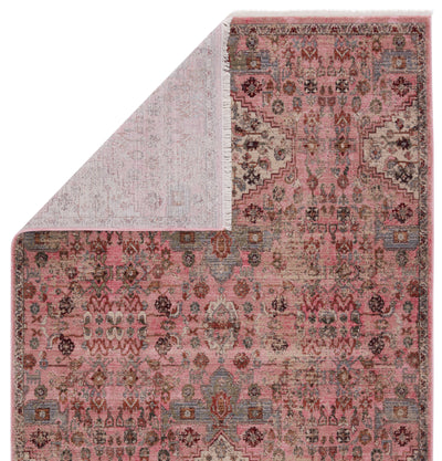 product image for Kerta Medallion Rug in Pink & Beige 14
