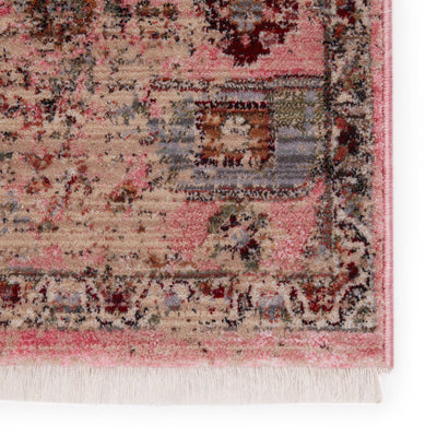 product image for Kerta Medallion Rug in Pink & Beige 18