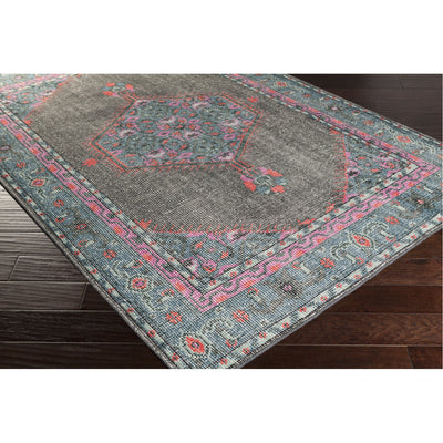 product image for Zahra ZHA-4006 Hand Knotted Rug in Charcoal & Teal by Surya 13