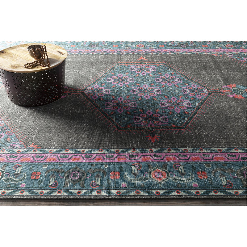 media image for Zahra ZHA-4006 Hand Knotted Rug in Charcoal & Teal by Surya 230