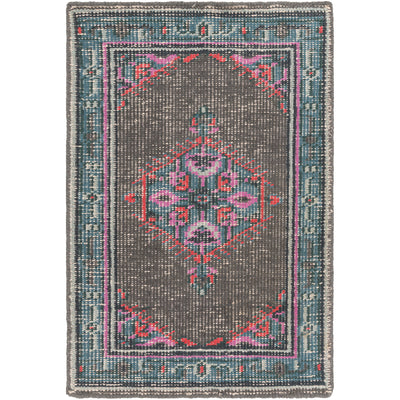 product image of zahra charcoal hot pink rug design by surya 1 562