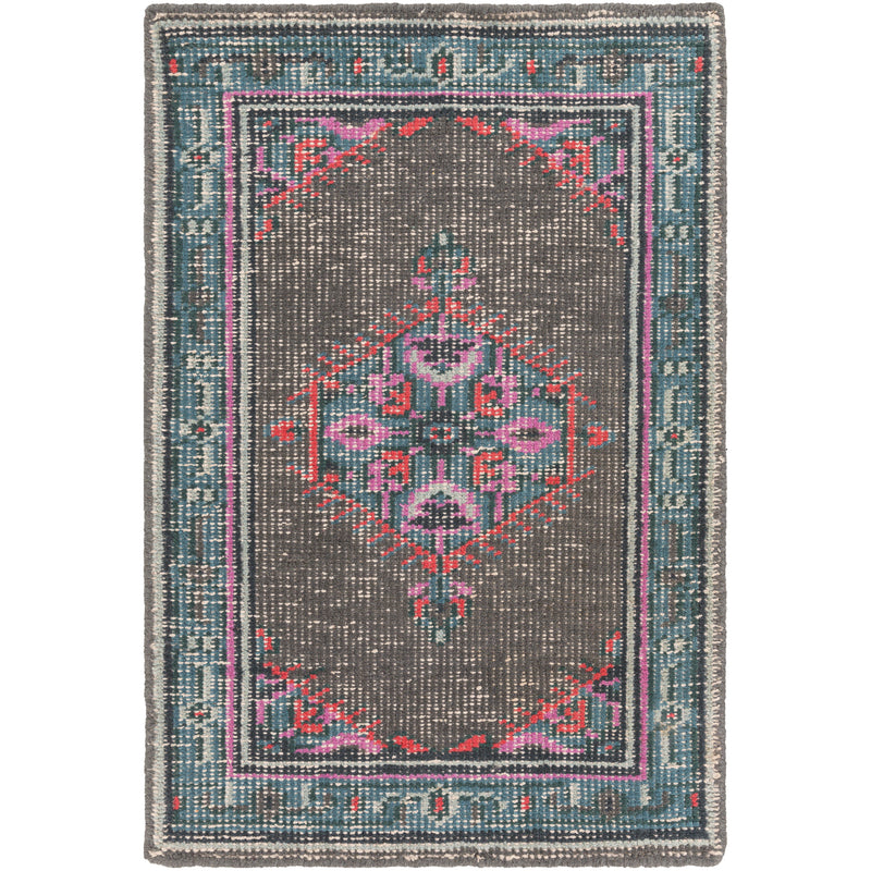 media image for zahra charcoal hot pink rug design by surya 1 286