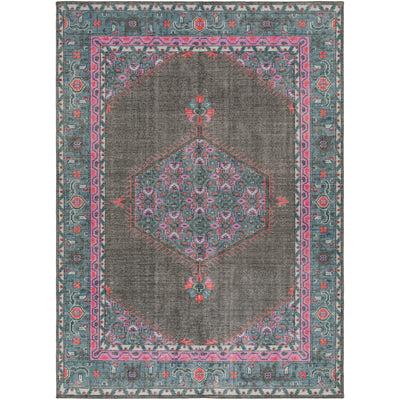 product image for zahra charcoal hot pink rug design by surya 3 30