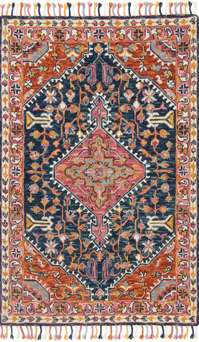 product image for Zharah Rug in Navy & Multi by Loloi 54