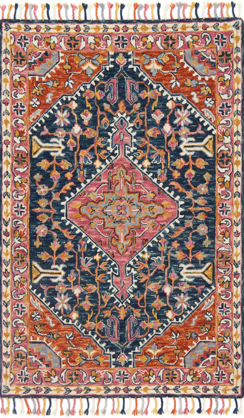 media image for Zharah Rug in Navy & Multi by Loloi 283