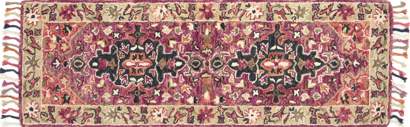 media image for Zharah Rug in Raspberry & Taupe by Loloi 256