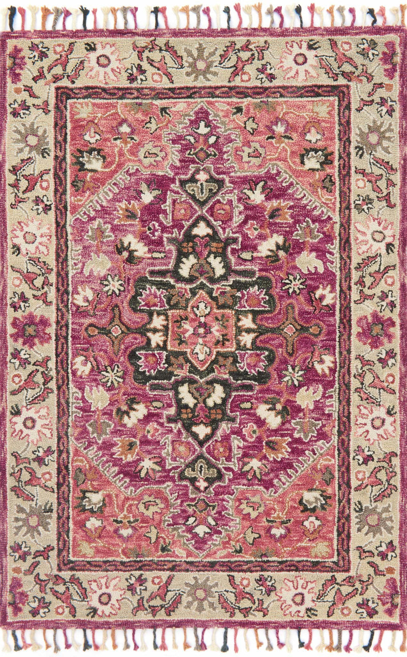 media image for Zharah Rug in Raspberry & Taupe by Loloi 21